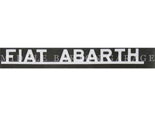 CHROME LOGO FIAT ABARTH" ON BAR        "